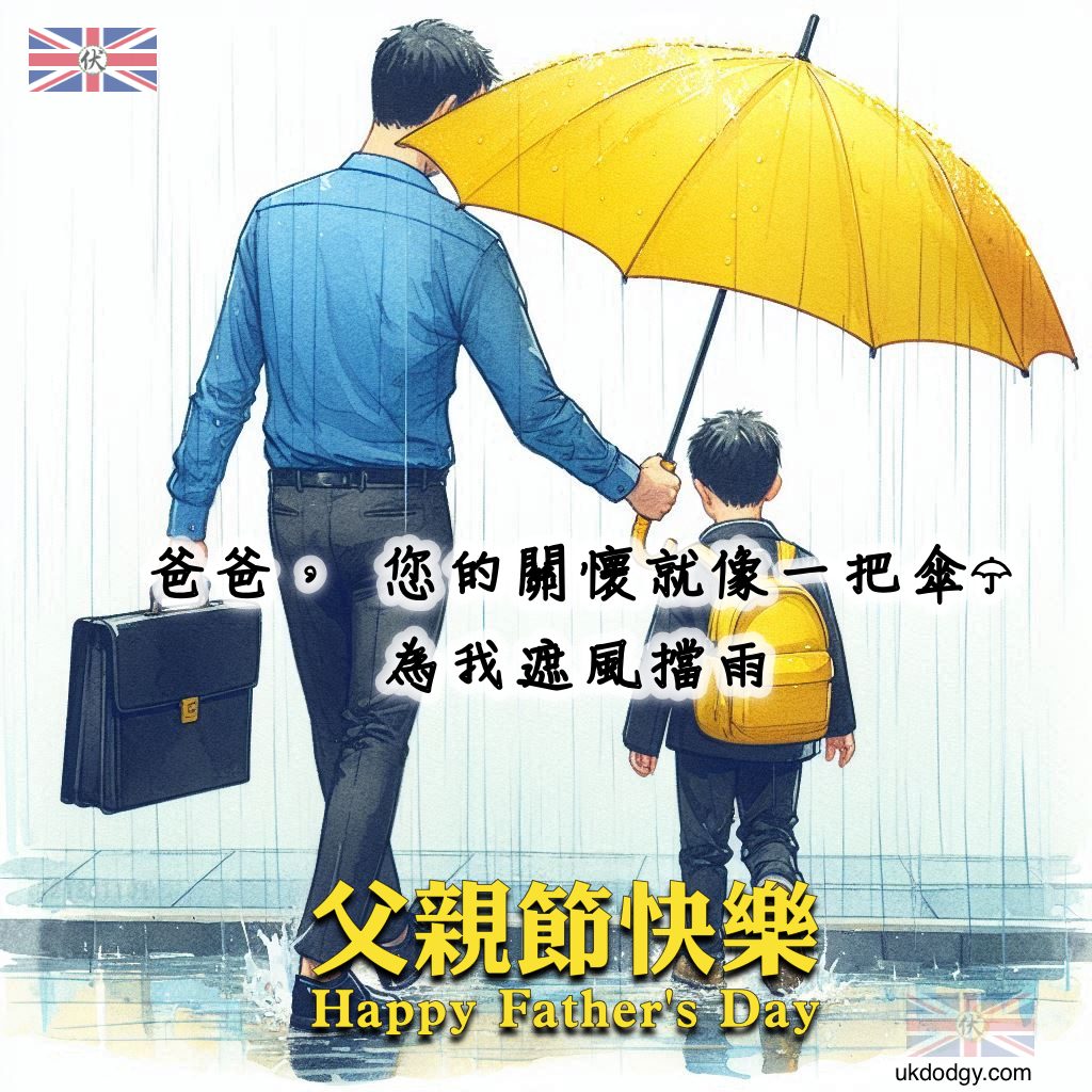 父親節快樂 遮風擋雨