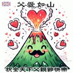 父愛如山 父親節卡片圖案