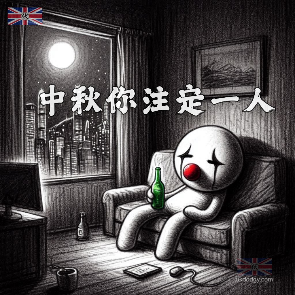 中秋你注定一人  中秋電子賀卡