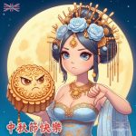 中秋節圖案q版 - 嫦娥