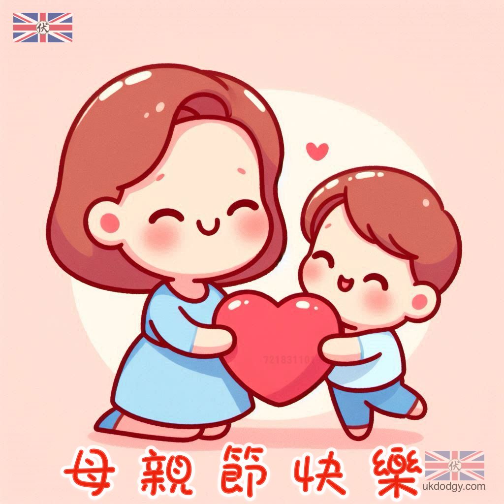 母親節q版圖案