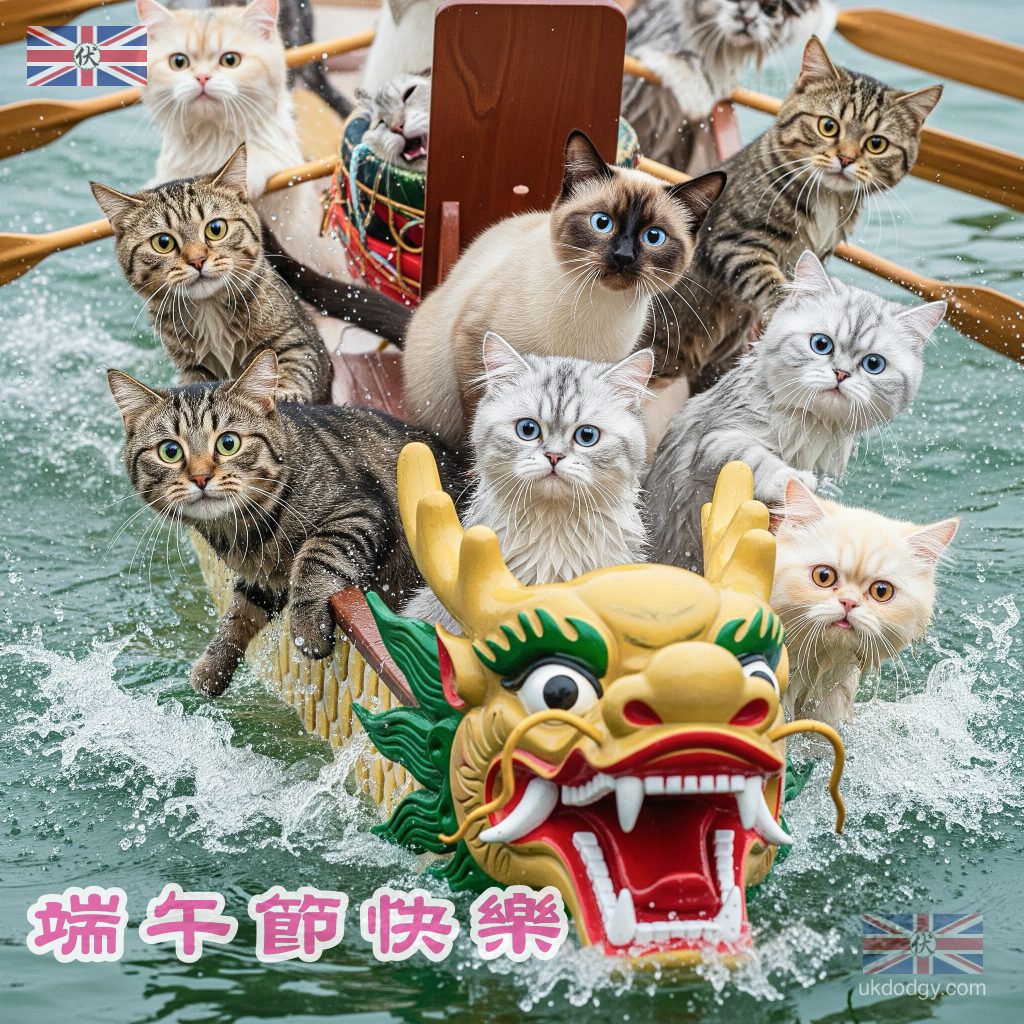 端午節搞笑貓貓龍舟