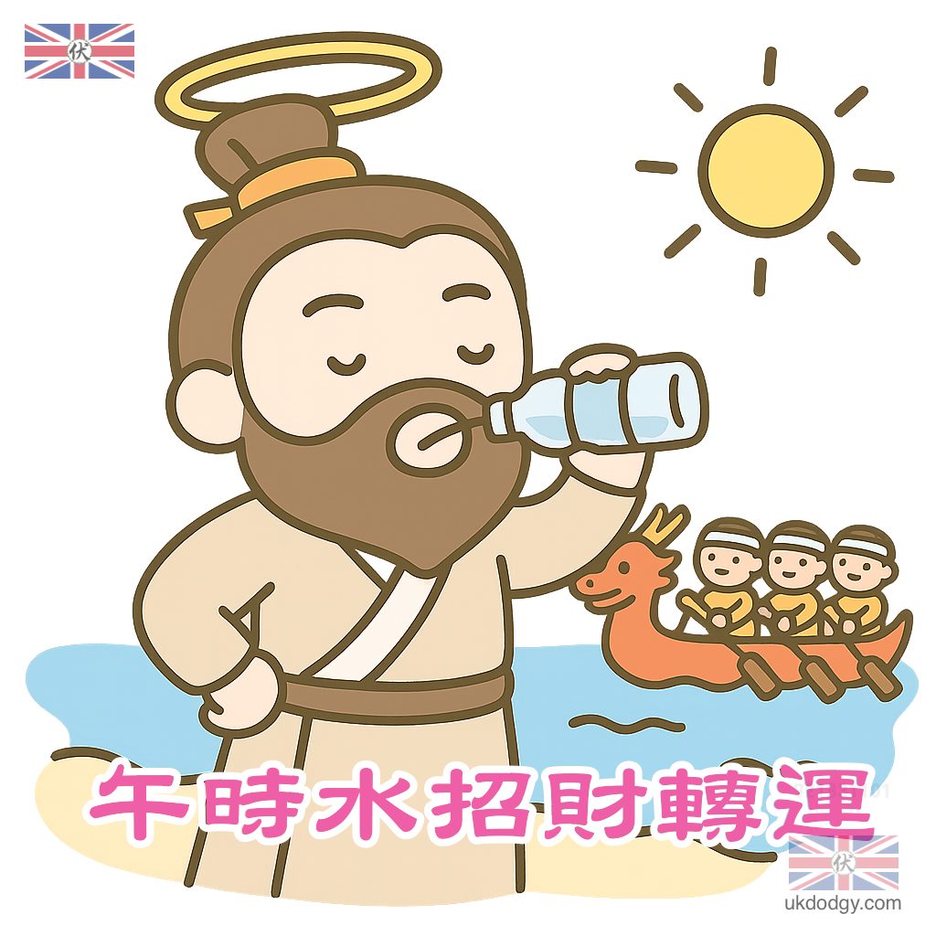端午節快樂 - Q版屈原午時水轉運