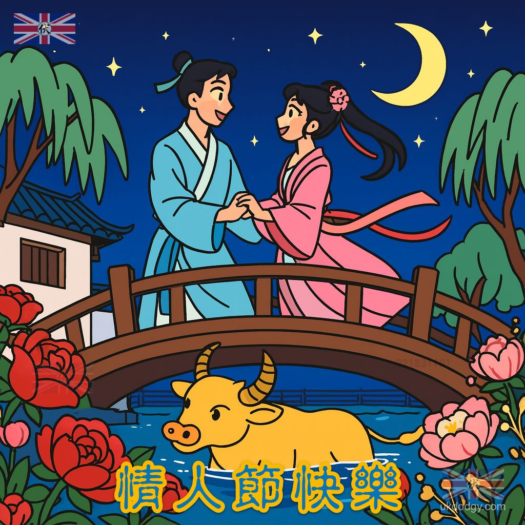 七夕情人節快樂素材圖案