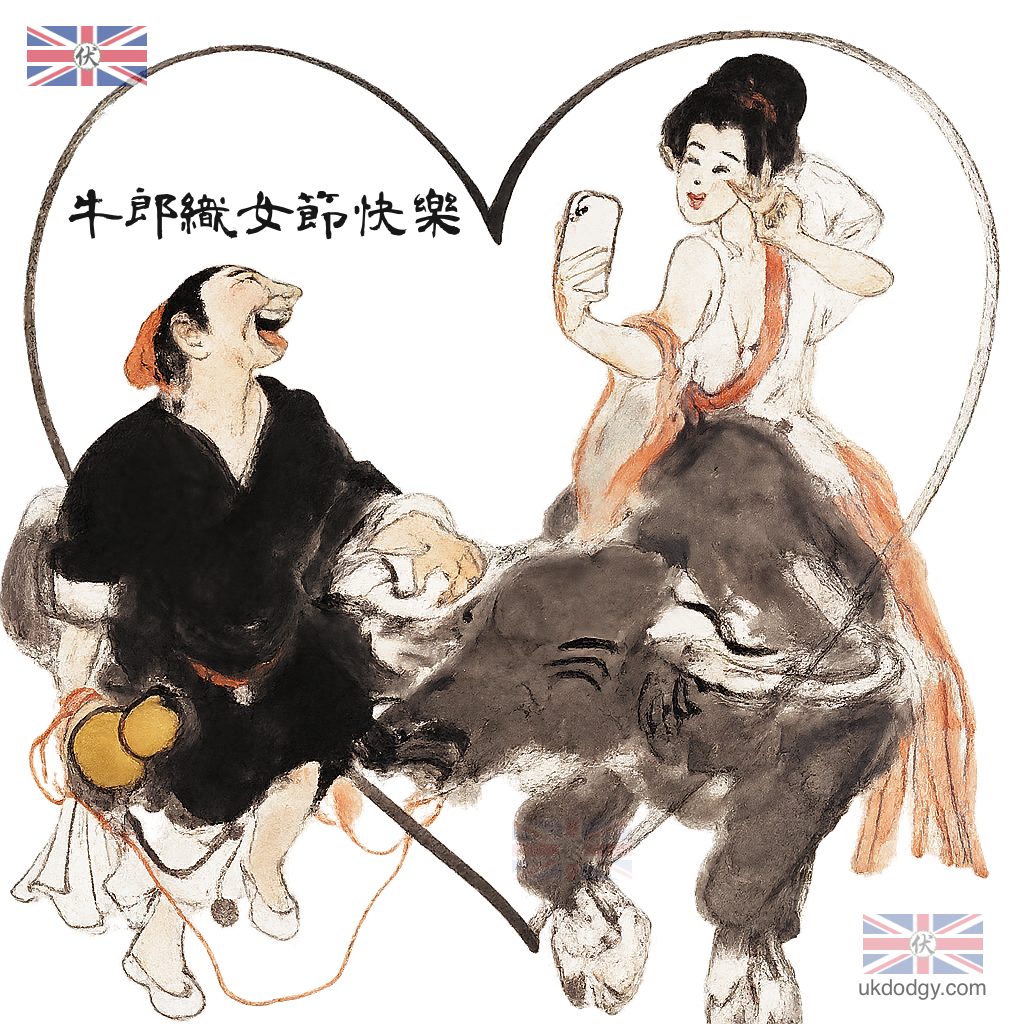 牛郎織女節快樂圖