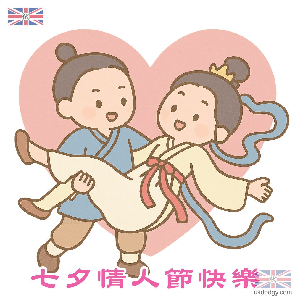 七夕情人節快樂圖案
