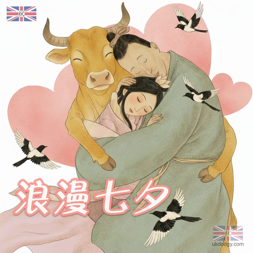 浪漫七夕情人節快樂圖
