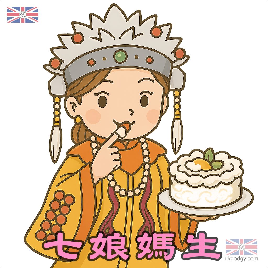 七夕七娘媽生圖案