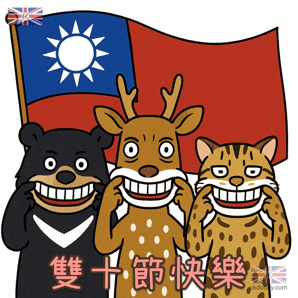 2025雙十節國慶卡通素材