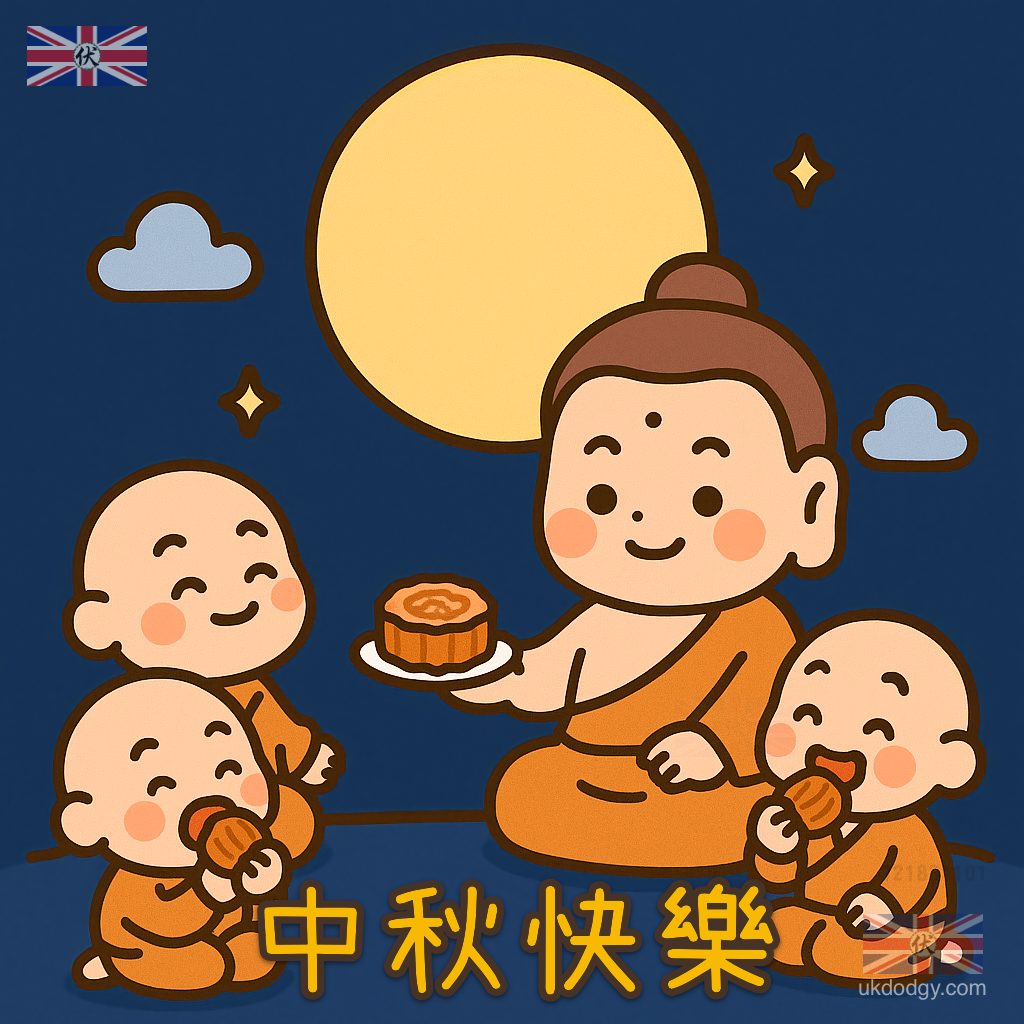 佛教中秋節快樂圖