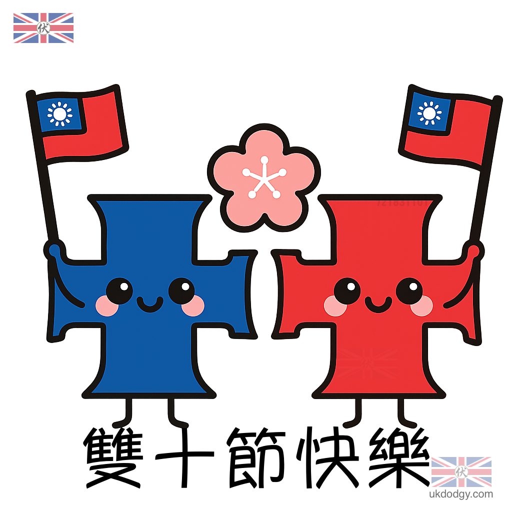 雙十節可愛圖案