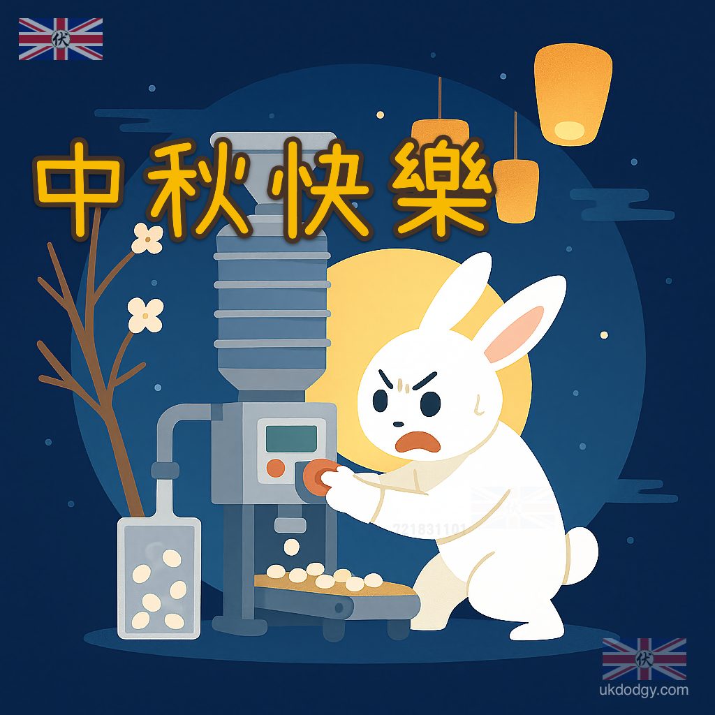 玉兔 搗藥 中秋節 Q 版搞笑圖案卡通素材