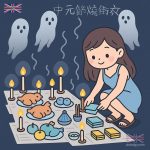 中元節燒街衣圖片