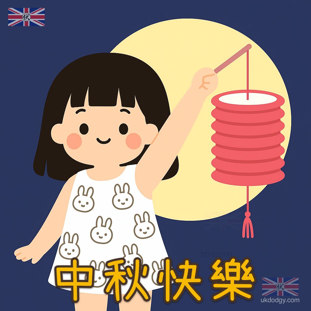 中秋節圖案 | 傳統風琴紙燈籠