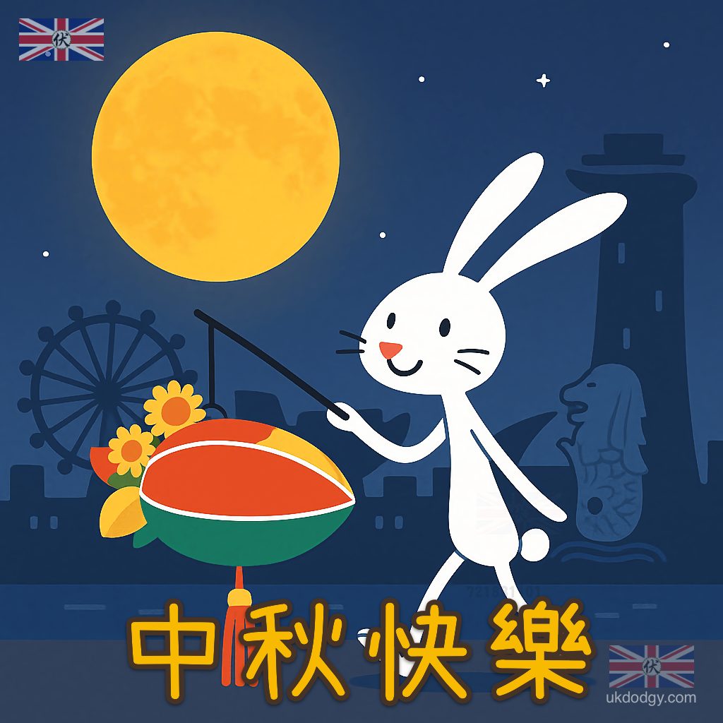 星加坡中秋節快樂圖