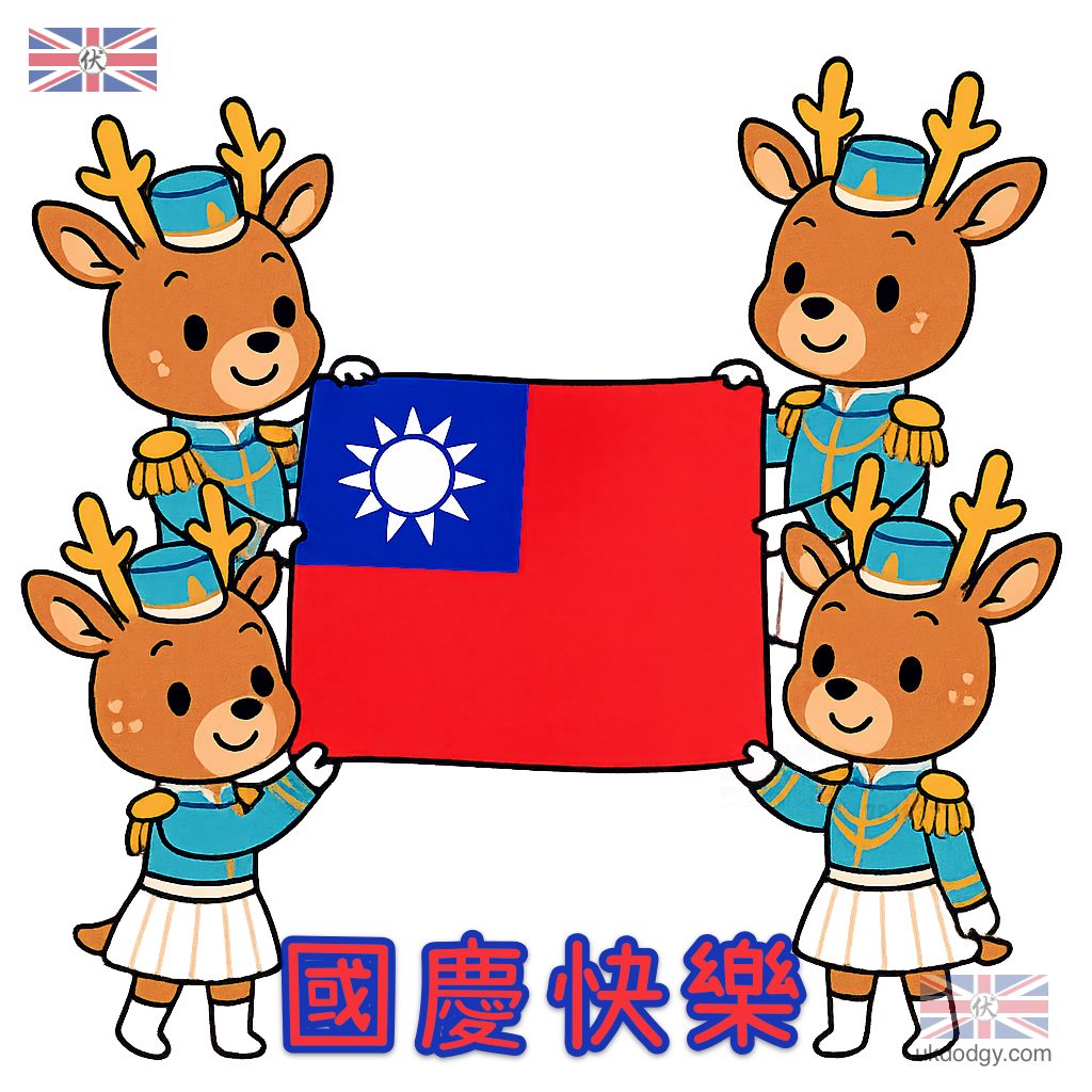 國慶日卡通