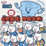 改發八號風球 港豬太遷徙