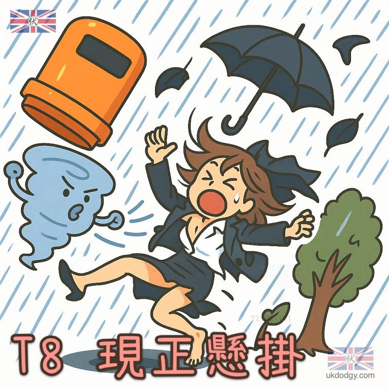 8號風球 卡通圖案 - 英國伏味濃