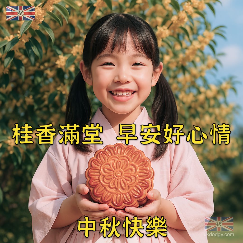中秋早安圖 | 金桂飄香