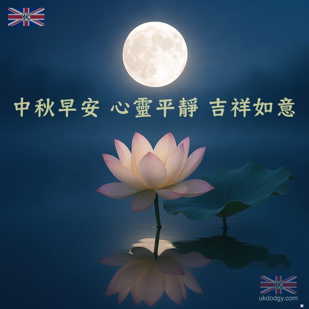 中秋早安圖 | 圓月祥和