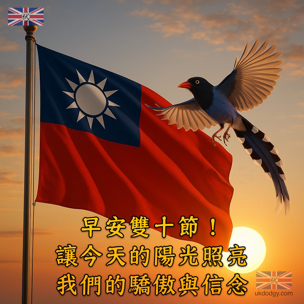 雙十國慶早安圖
