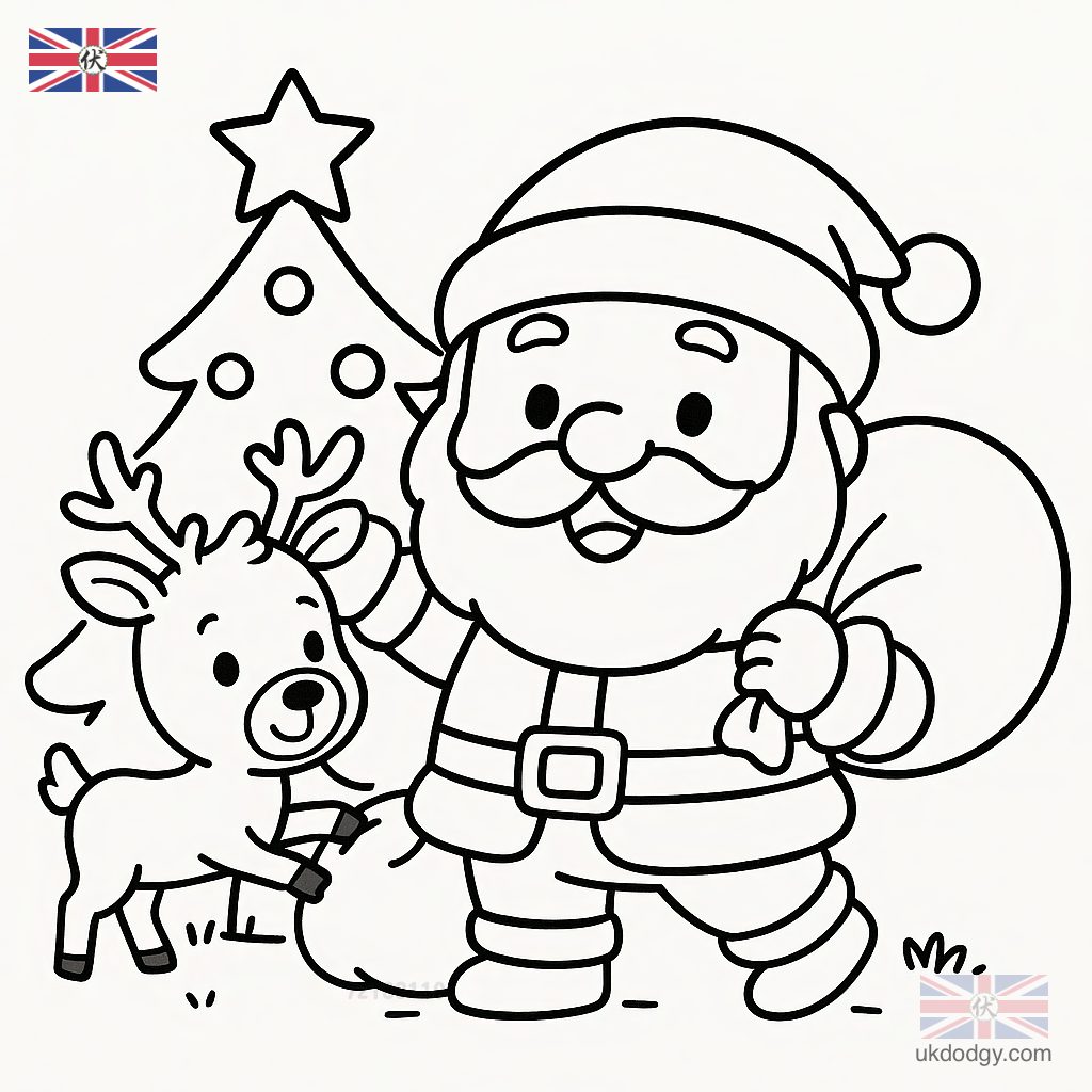 聖誕節著色圖