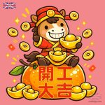 2026馬年開工大吉Q版圖片免費下載