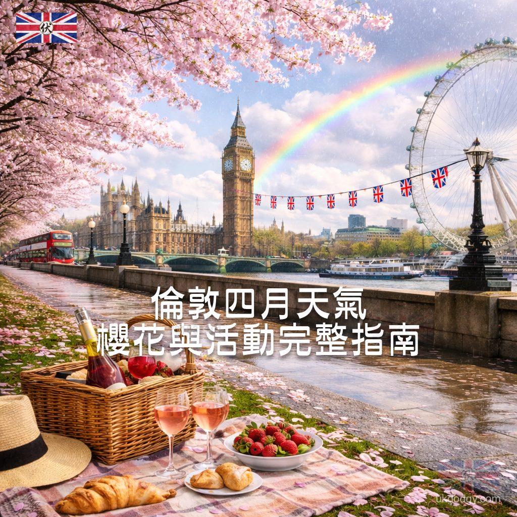 April in London｜倫敦四月天氣、櫻花與活動完整指南