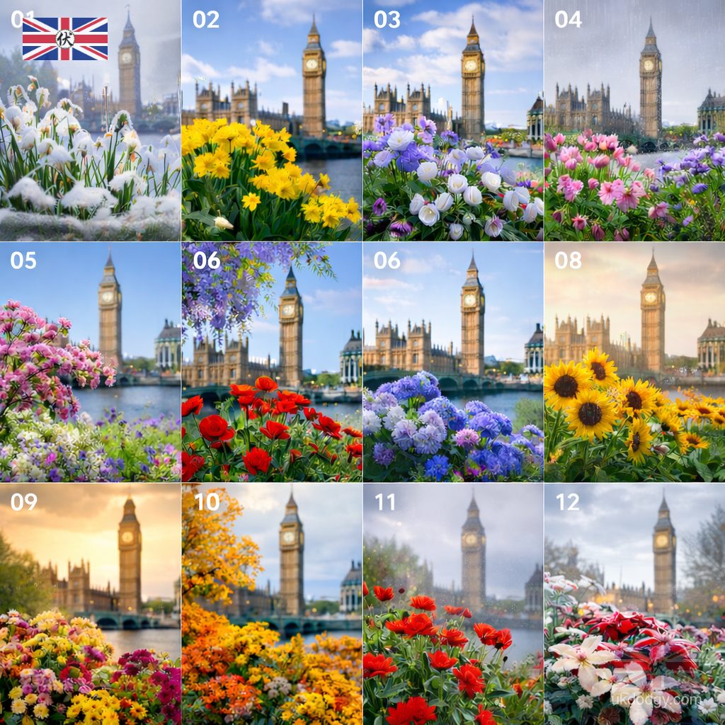 Best Time to See Flowers in London｜倫敦全年花期指南