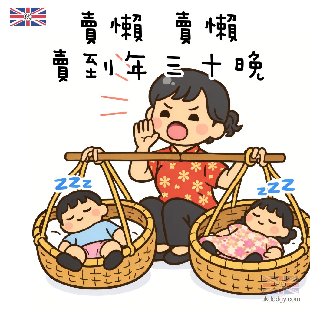 年三十晚 賣懶 卡通Q 版 圖案