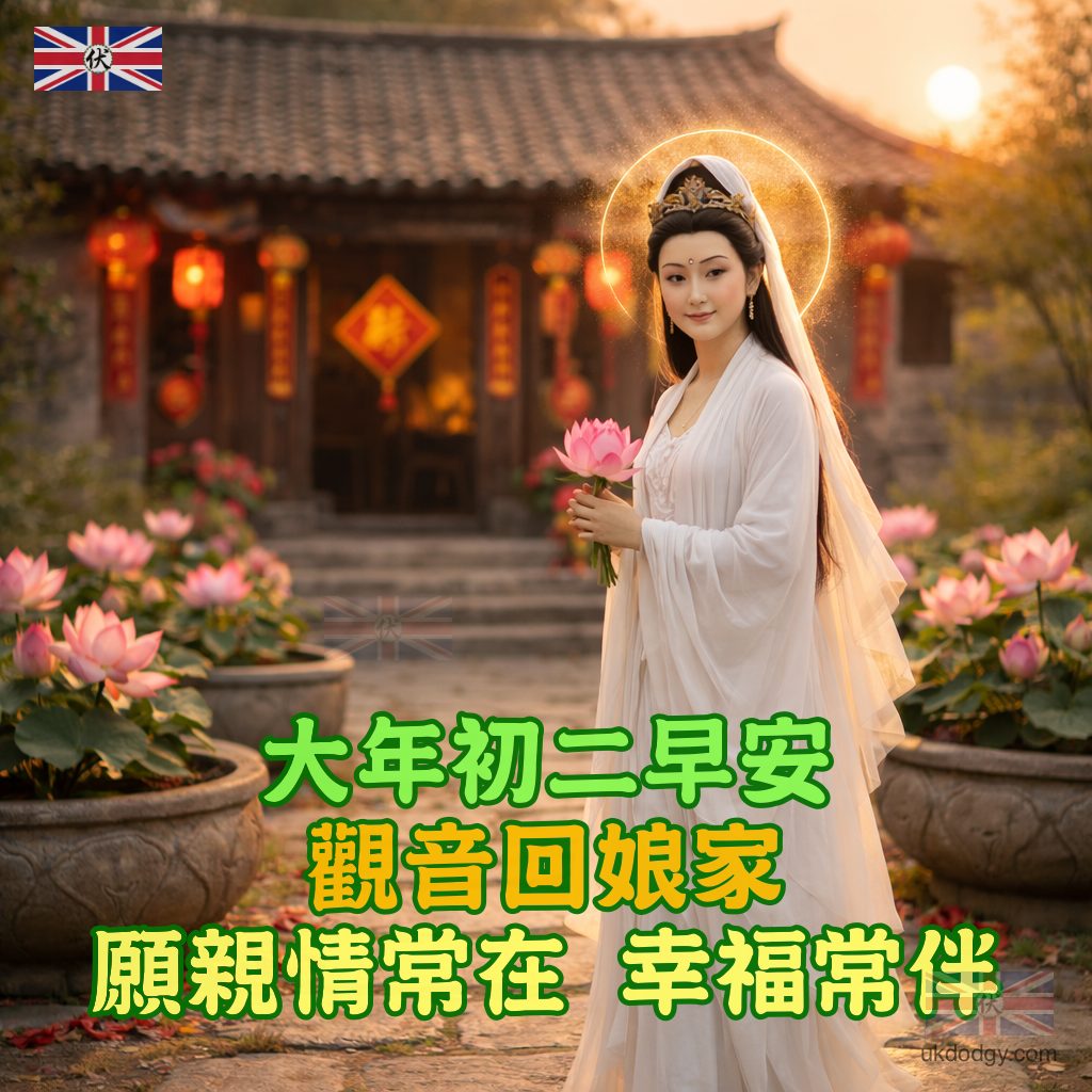 大年初二早安圖