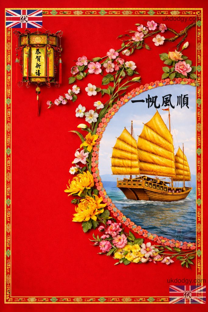 開市揮春 | 一帆風順