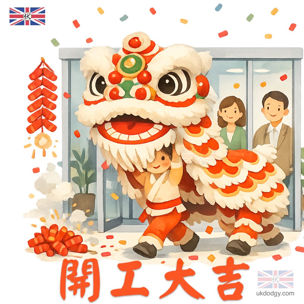 開工大吉圖案