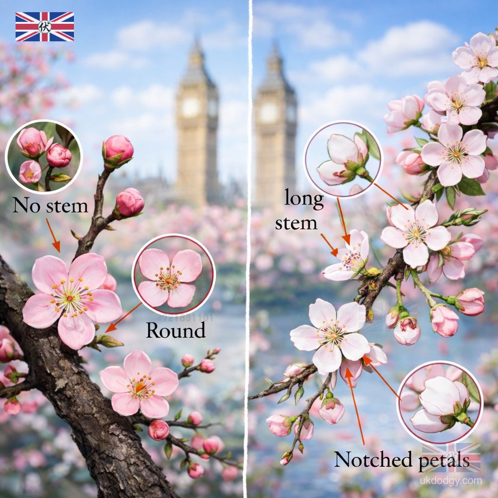 Plum Blossom vs Cherry Blossom in London｜倫敦梅花與櫻花差異比較指南