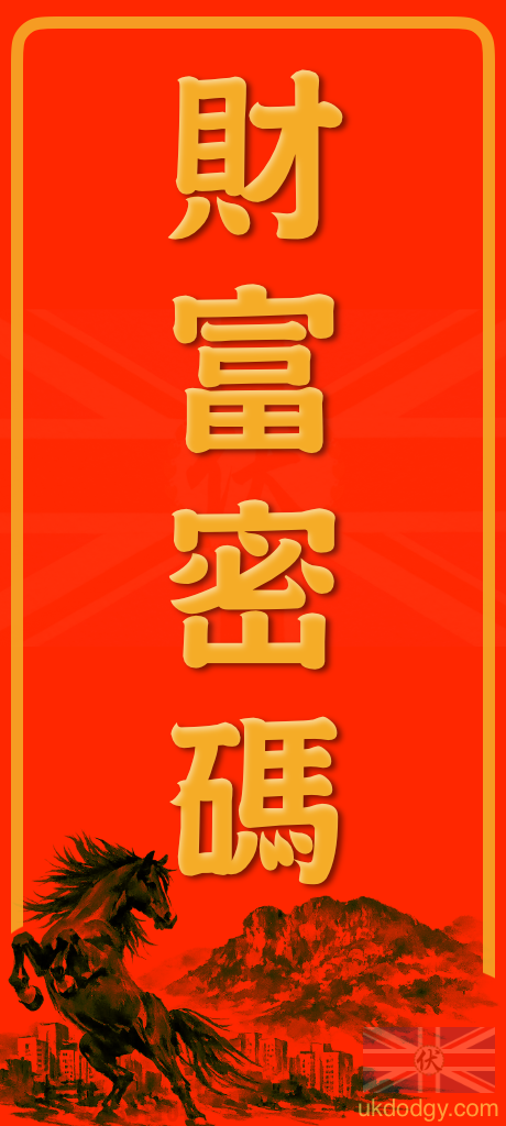 財富密碼｜馬年粵語揮春