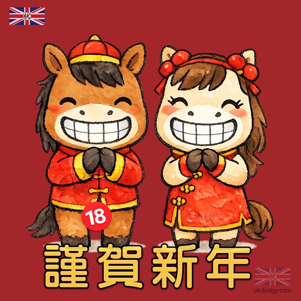 馬年新年賀圖