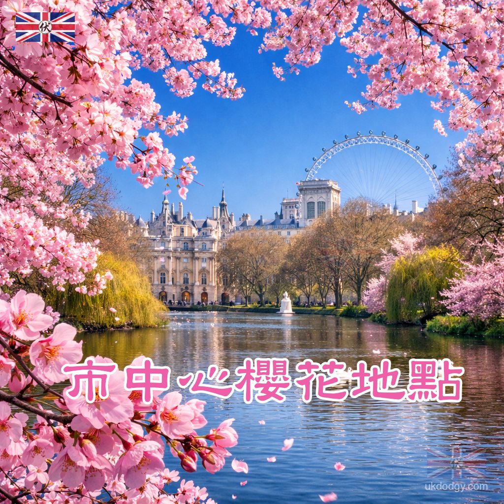 Central London Cherry Blossom｜市中心櫻花地點