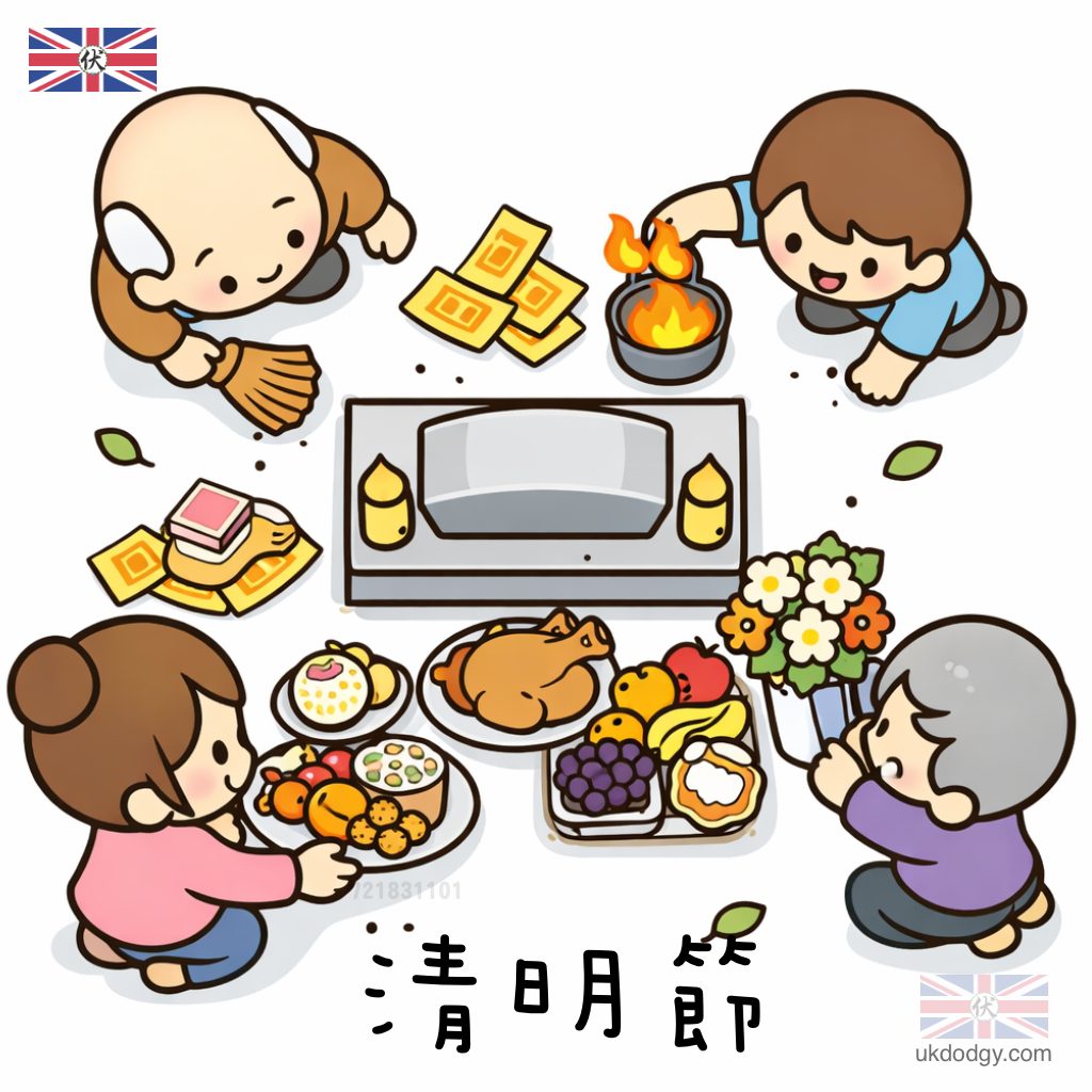 清明節卡通圖
