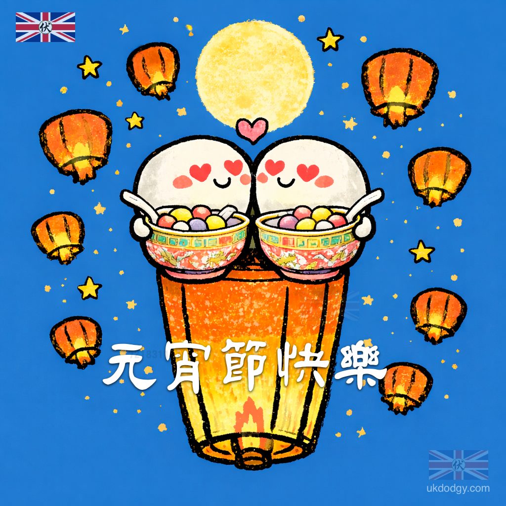 元宵湯圓卡通
