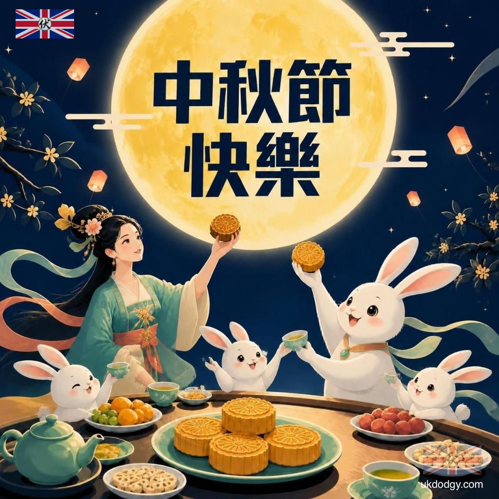2026中秋節快樂圖案素材