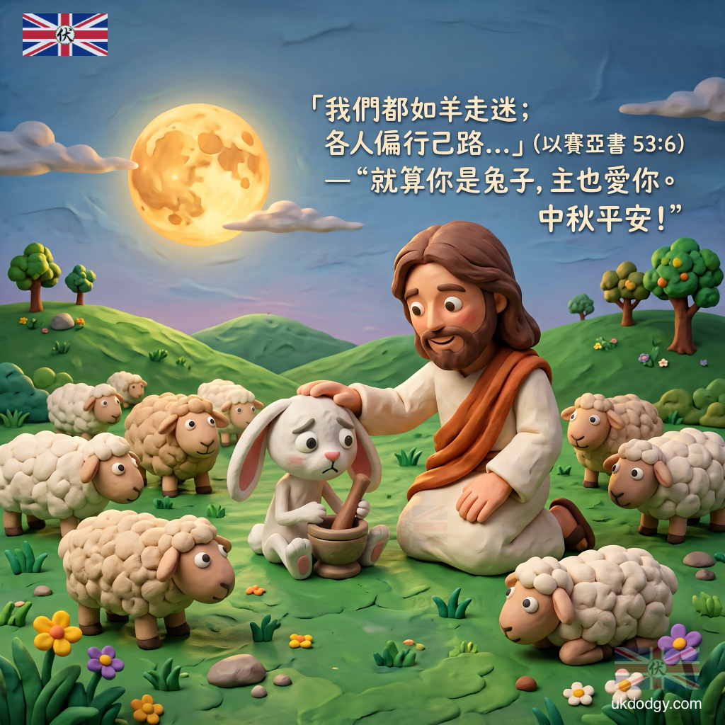 基督教中秋節祝福圖