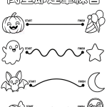 萬聖節運筆學習單｜幼兒描寫與線條練習