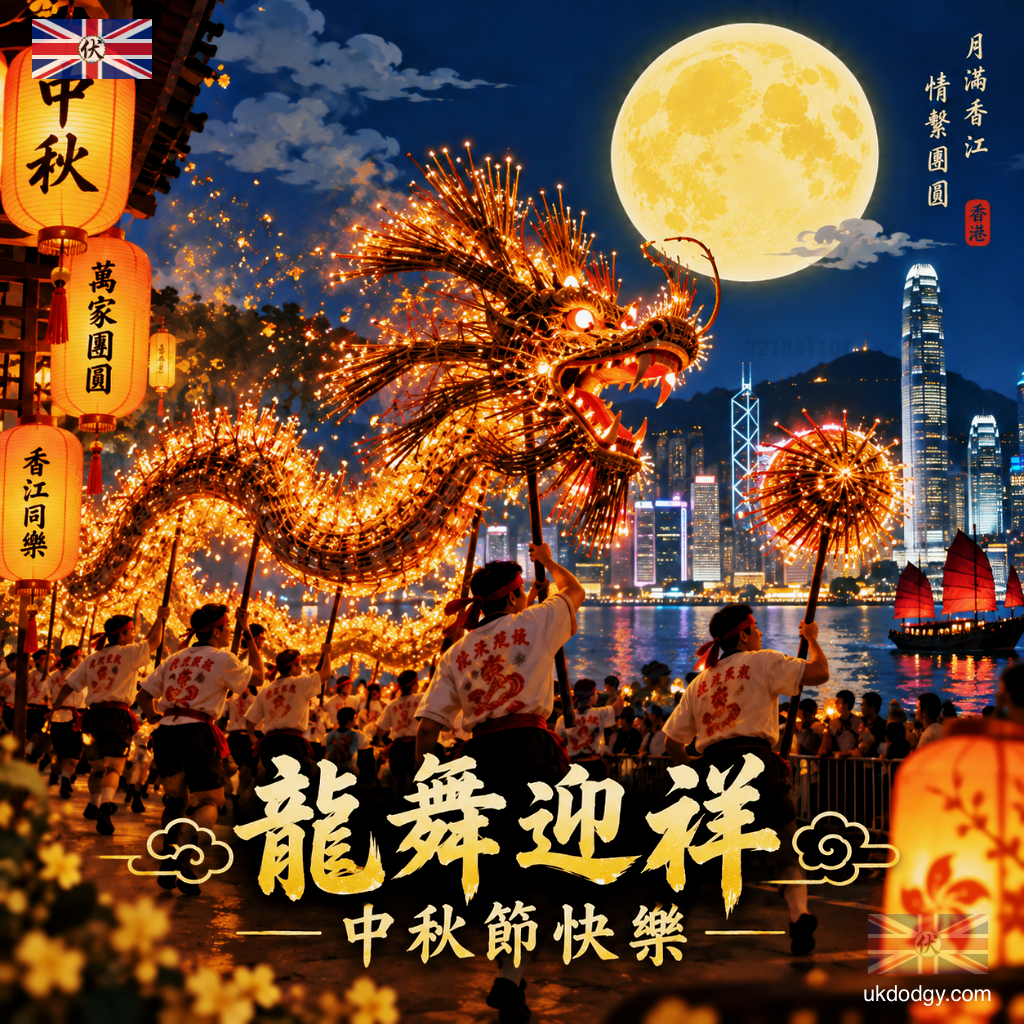 中秋節 - 香港舞火龍電子卡