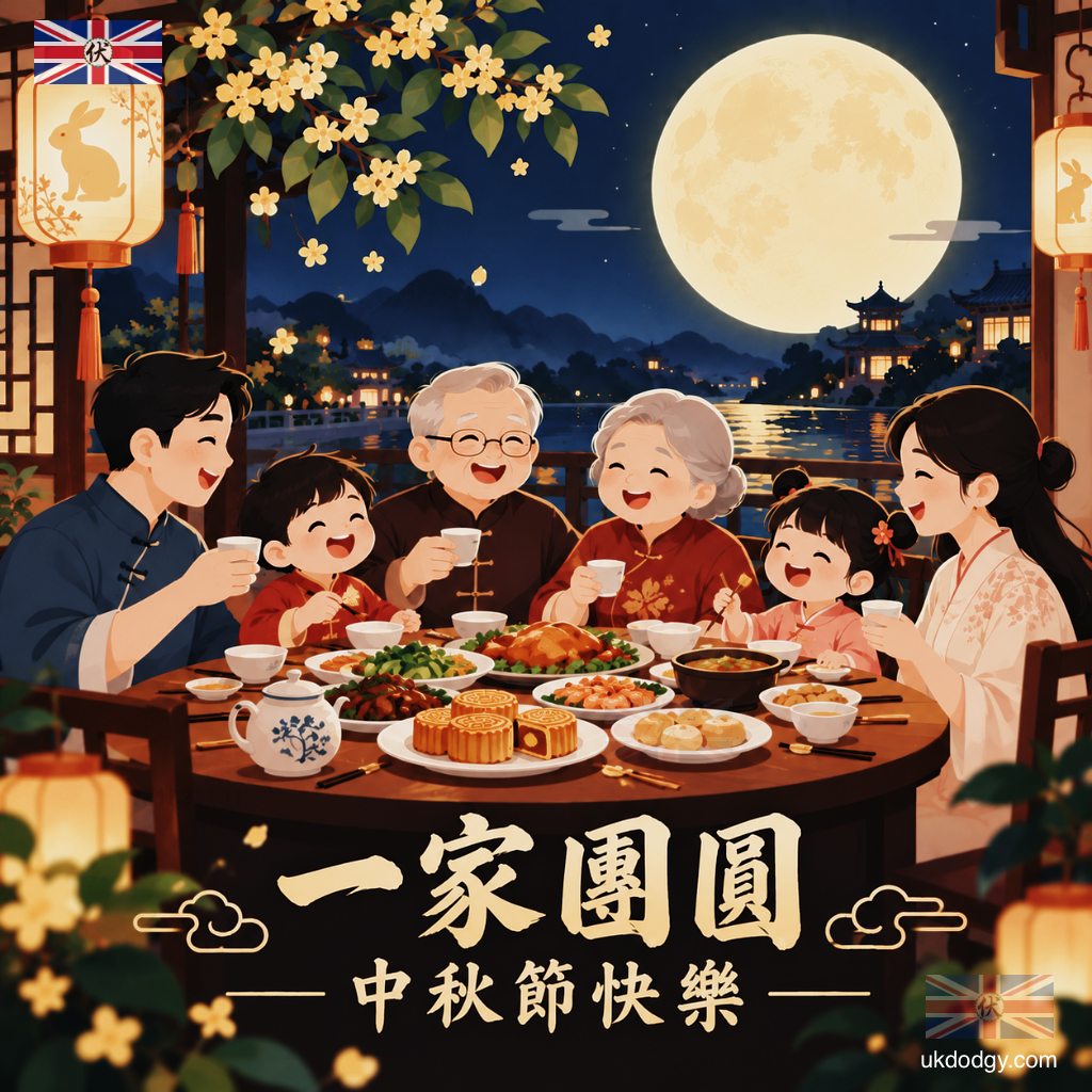 中秋節 - 月下團圓飯電子卡
