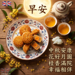 中秋問候早安圖