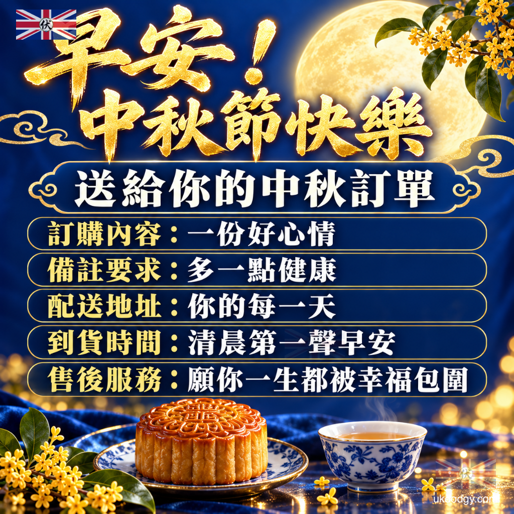 中秋節早安長輩圖
