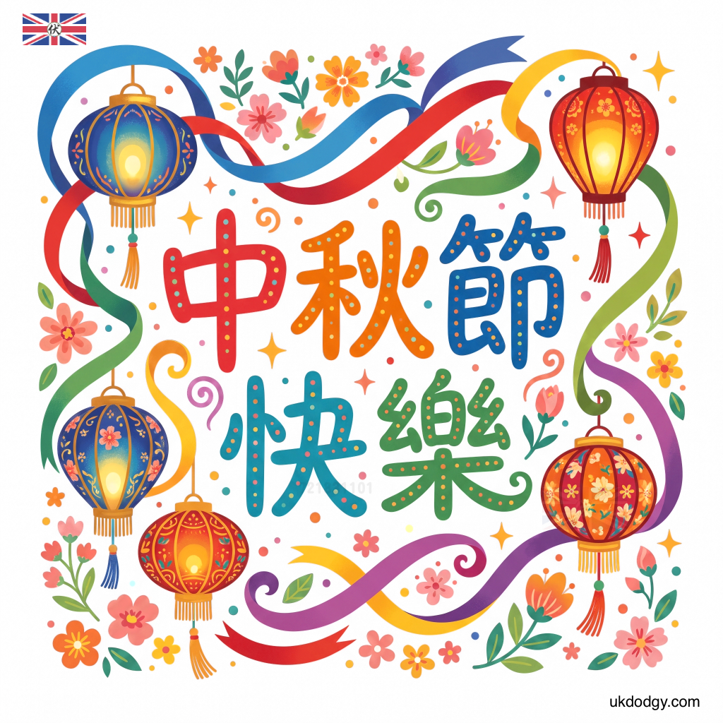 中秋節字體圖片PNG去背圖免費下載|彩色繁體字