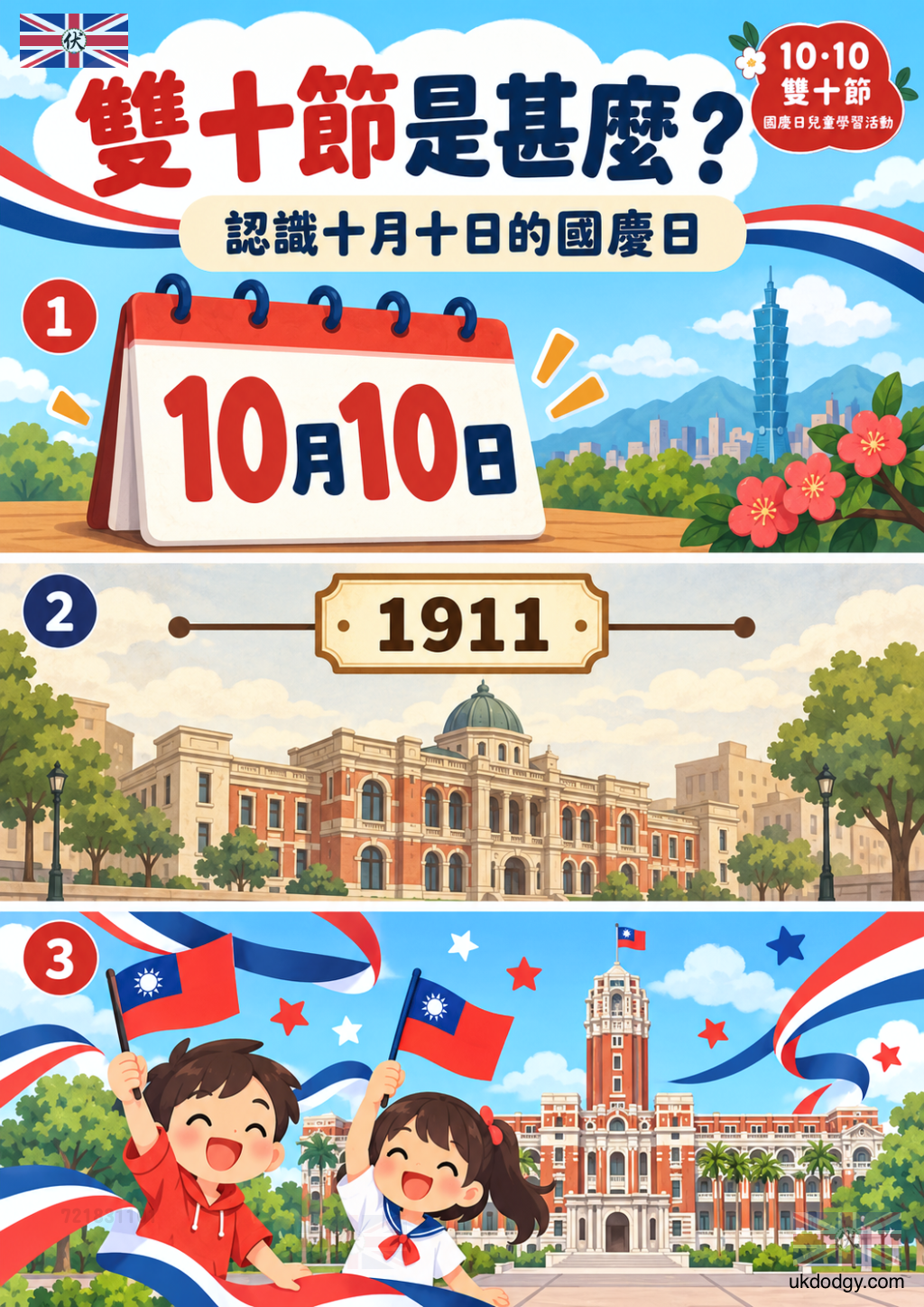 雙十節是甚麼?給孩子看的國慶日故事與文化學習