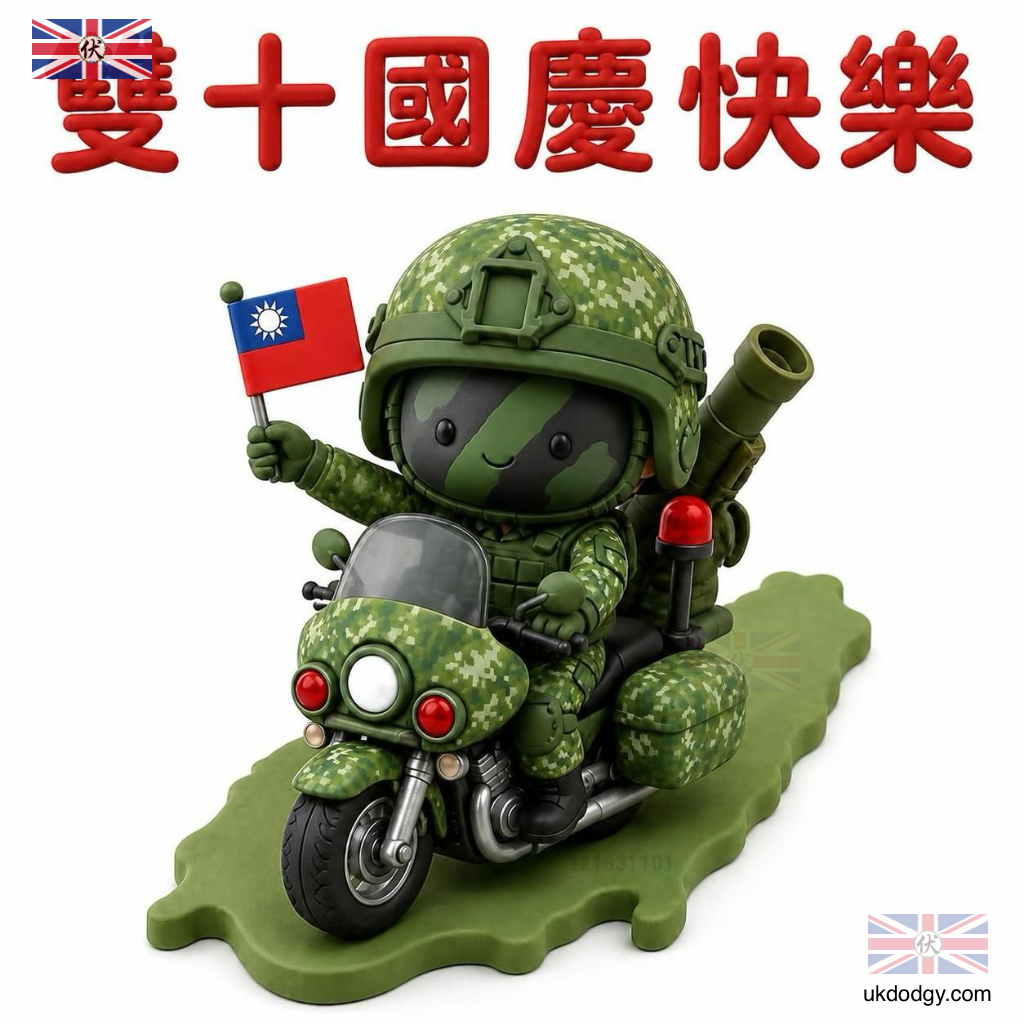 憲兵指揮部快速反應連|Q版雙十節國慶圖片與祝福