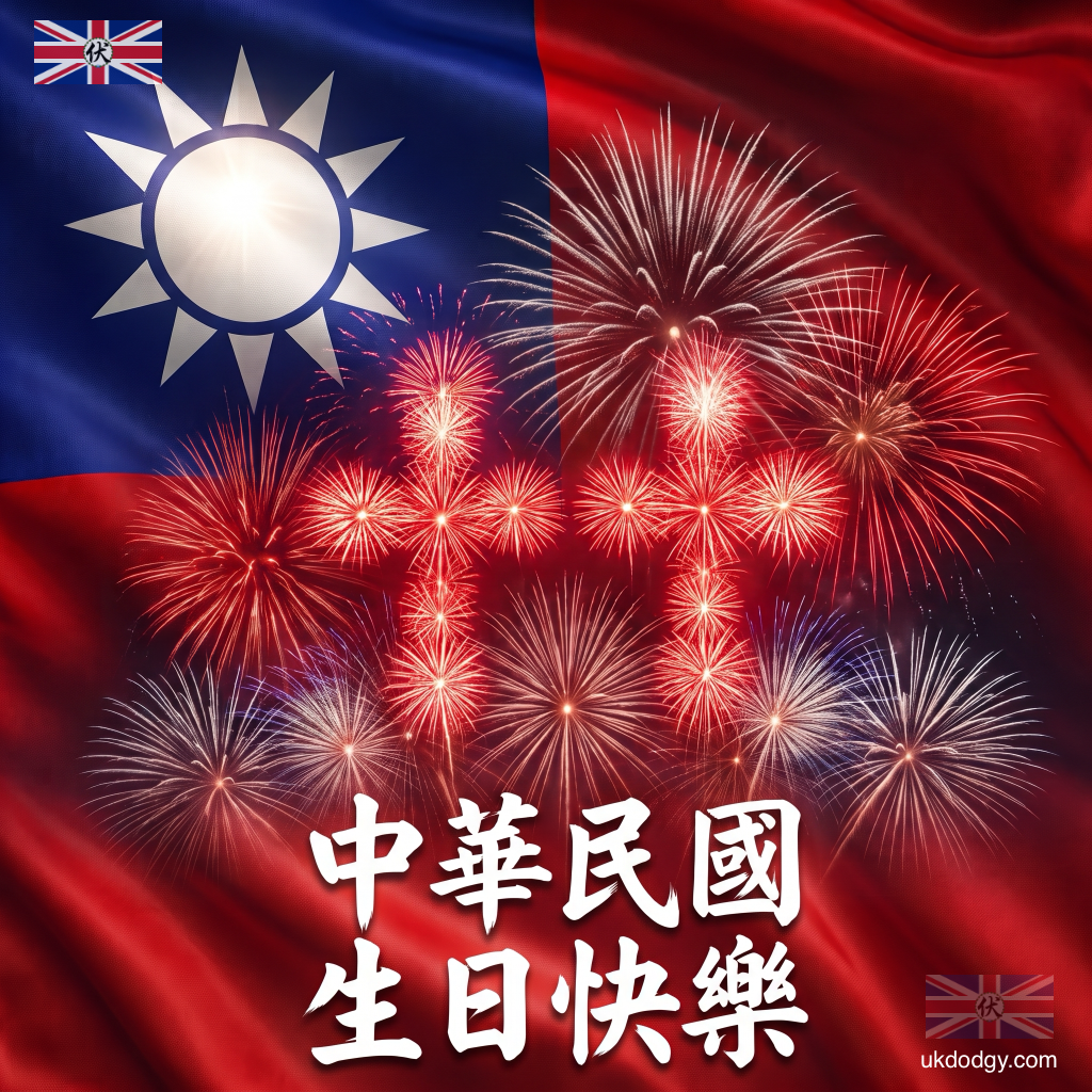 台灣國旗圖片｜中華民國生日快樂祝福